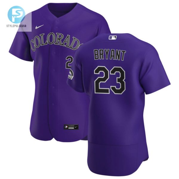 Colorado Rockies Kris Bryant 23 Mlb Baseball Purple Jersey Gift For Rockies Fans stylepulseusa 1