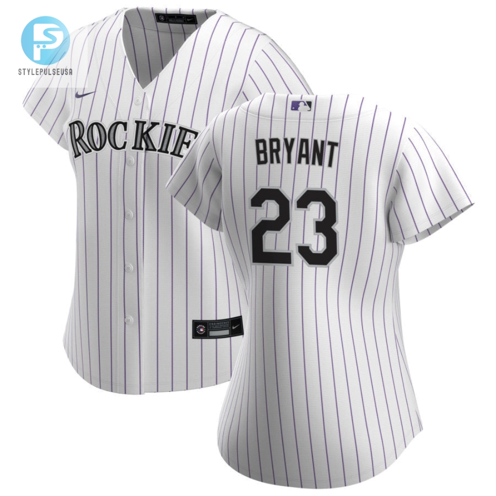 Colorado Rockies Kris Bryant 23 Mlb White Player Jersey Gift For Rockies Fans 