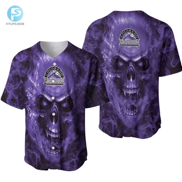 Colorado Rockies Mlb Fan Skull Baseball Jersey stylepulseusa 1