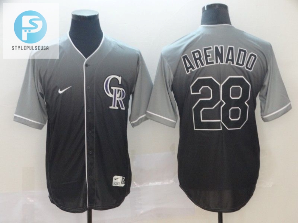 Colorado Rockies Nolan Arenado 28 2020 Mlb Blackgrey Jersey 