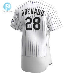 Colorado Rockies Nolan Arenado 28 2020 Mlb White Stripe Lines Jersey stylepulseusa 1 1