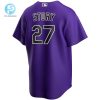 Colorado Rockies Trevor Story 27 2020 Mlb Purple Jersey stylepulseusa 1