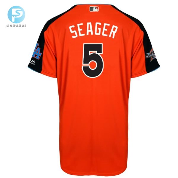 Corey Seager National League Majestic 2017 Mlb Allstar Game Home Run Derby Jersey Orange stylepulseusa 1