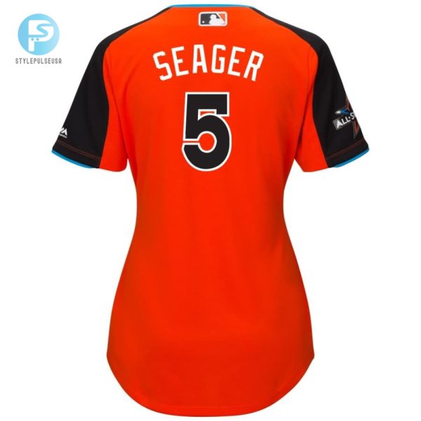 Corey Seager National League Majestic Womens 2017 Mlb Allstar Game Home Run Derby Jersey Orange stylepulseusa 1