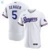 Corey Seager Texas Rangers Home Authentic Player Jersey White Mlb stylepulseusa 1