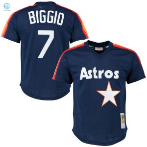 Craig Biggio Houston Astros Mitchell Ness Cooperstown Mesh Batting Practice Jersey Navy Mlb stylepulseusa 1 1