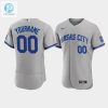 Custom Kansas City Royals Mens 202223 Road Jersey Gray Jersey stylepulseusa 1