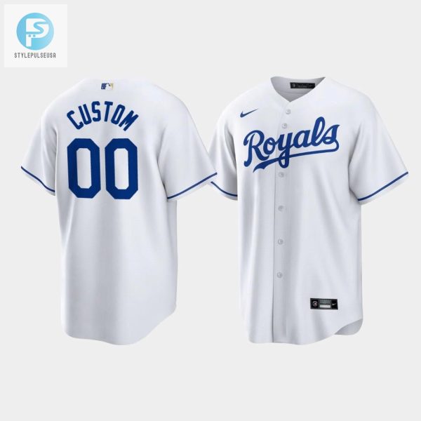 Custom Kansas City Royals White Home Player Jersey stylepulseusa 1