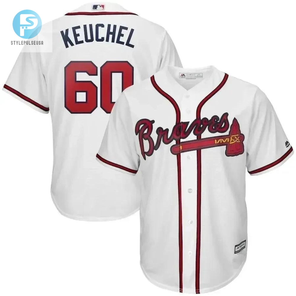 Dallas Keuchel Jersey Atlanta Braves Home Official Cool Base Player Jersey  White 