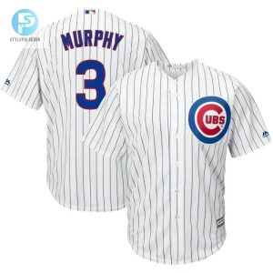 Daniel Murphy Chicago Cubs Home Official Cool Base Player Jersey White Royal stylepulseusa 1 1