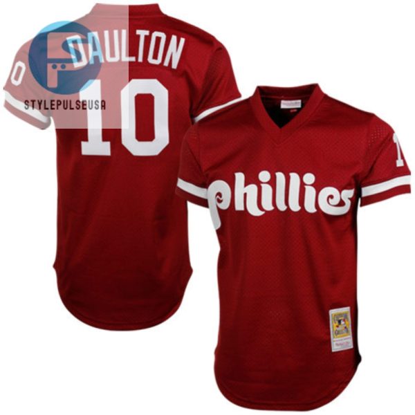 Darren Daulton Philadelphia Phillies Mitchell Ness Cooperstown Mesh Batting Practice Jersey Red Mlb stylepulseusa 1