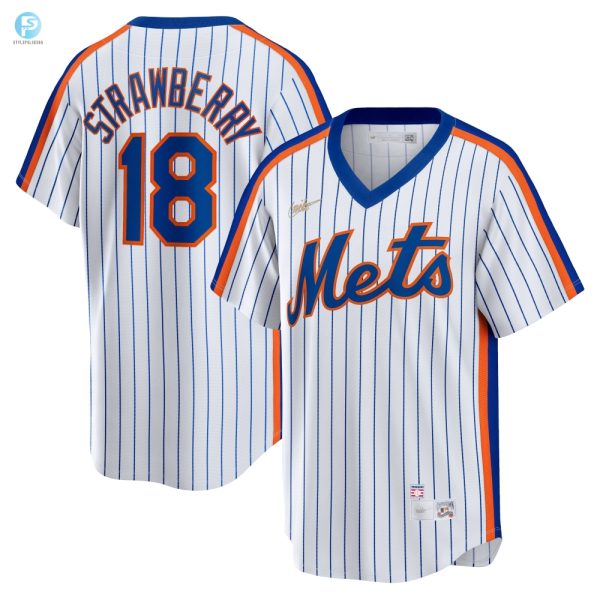 Darryl Strawberry New York Mets Home Cooperstown Collection Player Jersey White Mlb stylepulseusa 1