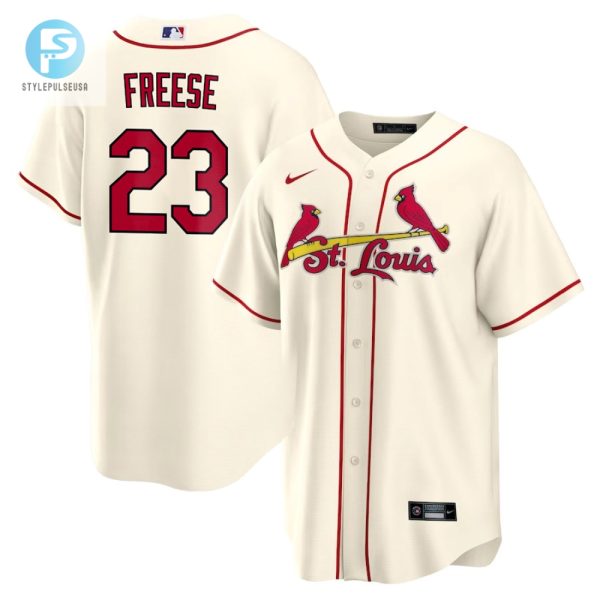 David Freese 23 St. Louis Cardinals Alternate Jersey Men Cream stylepulseusa 1