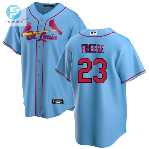 David Freese 23 St. Louis Cardinals Alternate Jersey Men Light Blue stylepulseusa 1