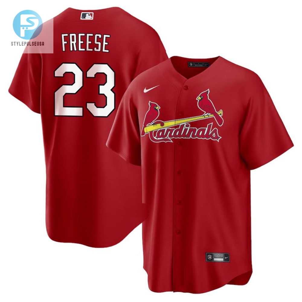 David Freese 23 St. Louis Cardinals Alternate Jersey  Men Red 