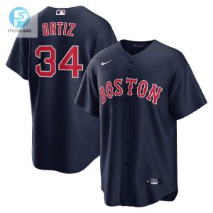 David Ortiz 34 Boston Red Sox Alternate Men Jersey Navy stylepulseusa 1 1