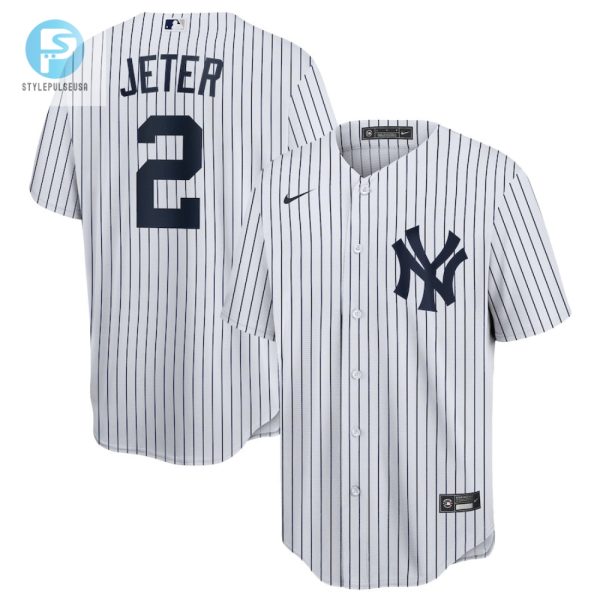 Derek Jeter 2 New York Yankees Home Men Jersey White stylepulseusa 1 1