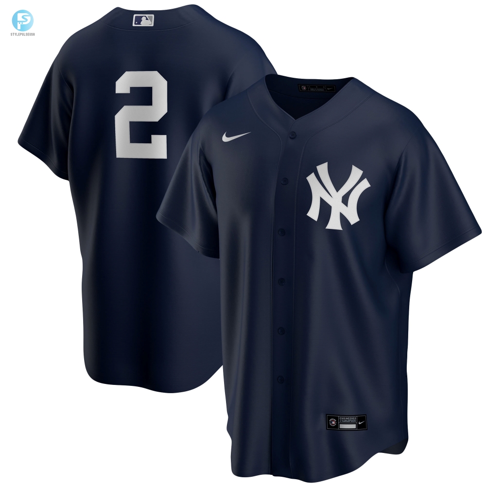 Derek Jeter New York Yankees Alternate Replica Player Jersey  Navy Mlb 