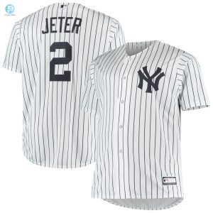 Derek Jeter New York Yankees Big Tall Replica Player Jersey White Mlb stylepulseusa 1 1