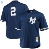 Derek Jeter New York Yankees Mitchell Ness Big Tall Batting Practice Replica Player Jersey Navy Mlb stylepulseusa 1