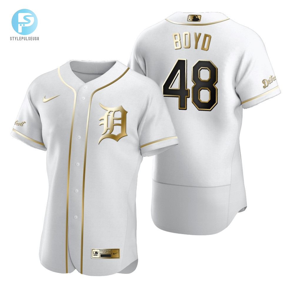 Detroit Tigers 48 Boyd Jersey Purrfect Gift For Fans