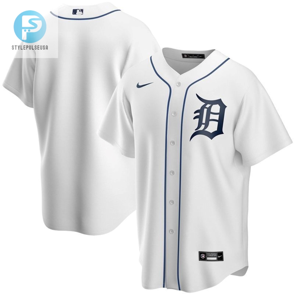 Detroit Tigers 2020 Mlb Personalized Custom White Custom Jersey 2 