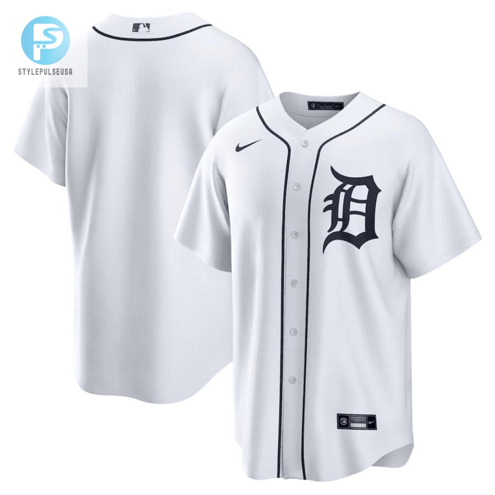 Detroit Tigers Home Men Jersey  White 