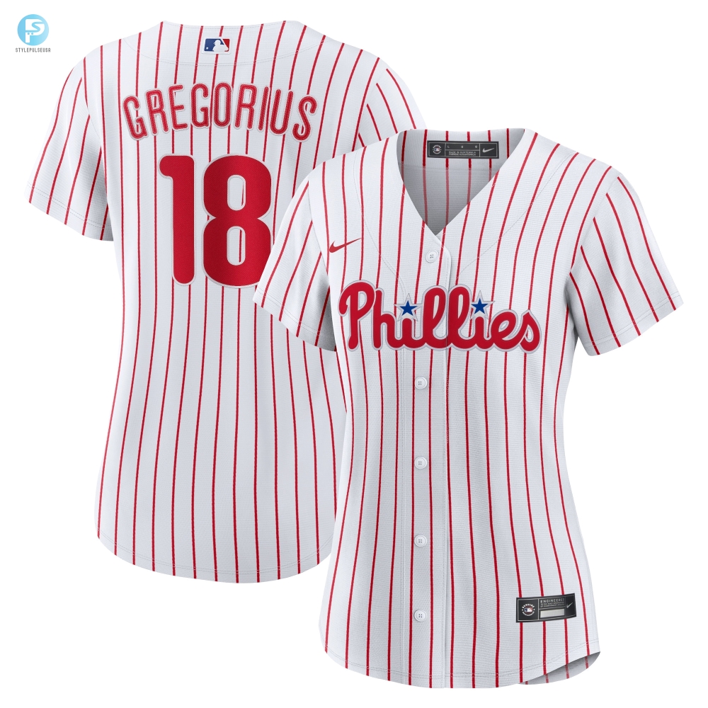 Didi Gregorius Philadelphia Phillies Womens Home Replica Player Jersey  White Mlb 