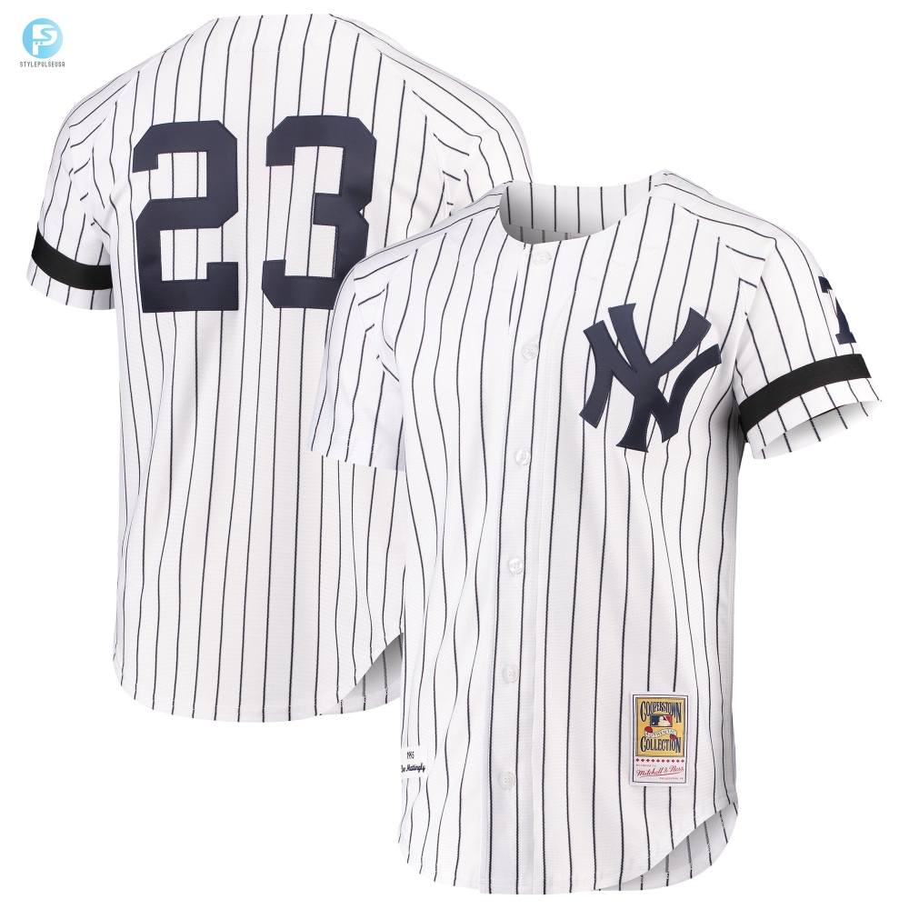 Don Mattingly New York Yankees Mitchell  Ness Cooperstown Collection Authentic Jersey  White Mlb 