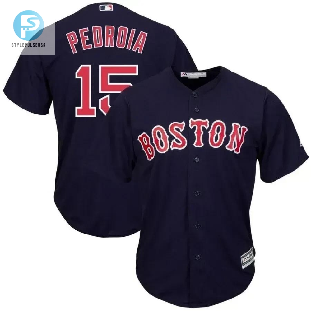 Dustin Pedroia Boston Red Sox Big And Tall Alternate Cool Base Player Jersey  Navy 