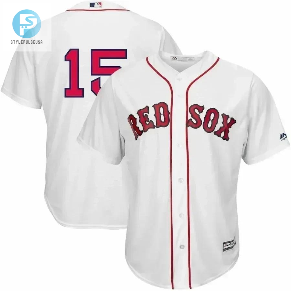 Dustin Pedroia Boston Red Sox Home Official Cool Base Player Jersey  White 