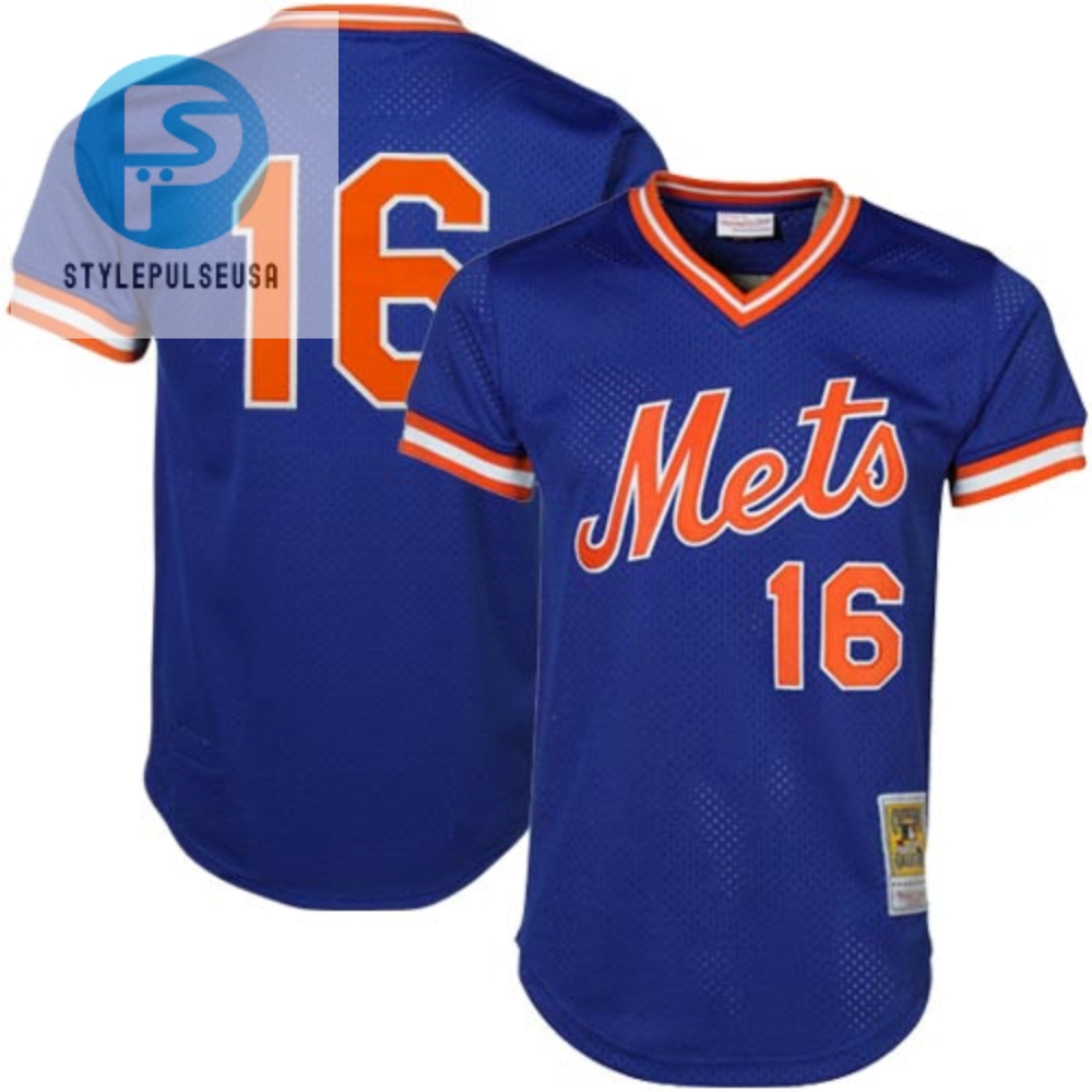 Dwight Gooden New York Mets Mitchell  Ness Cooperstown Mesh Batting Practice Jersey  Royal Mlb 