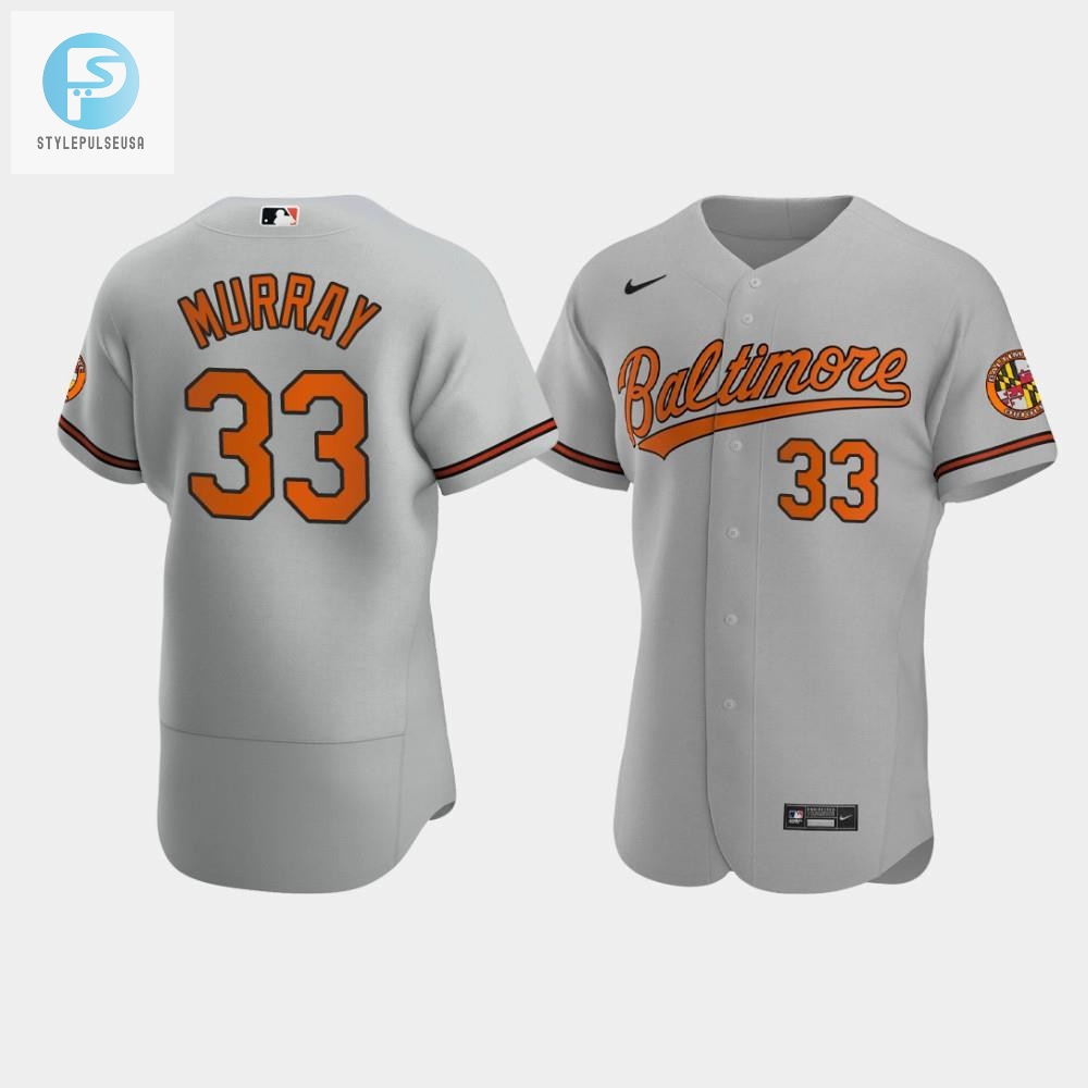 Eddie Murray 33 Baltimore Orioles Gray Road Jersey 