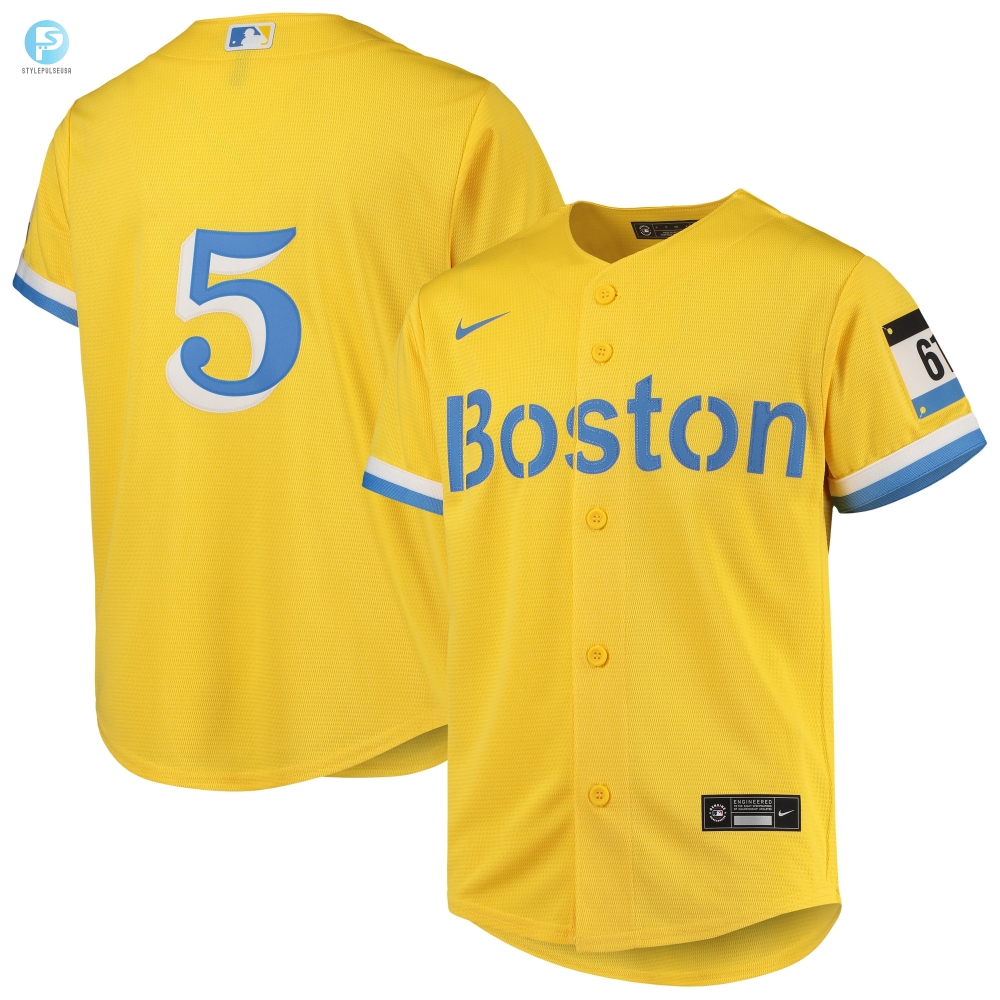 Enrique Hernandez Boston Red Sox 2021 City Connect Replica Player Jersey  Gold Mlb 