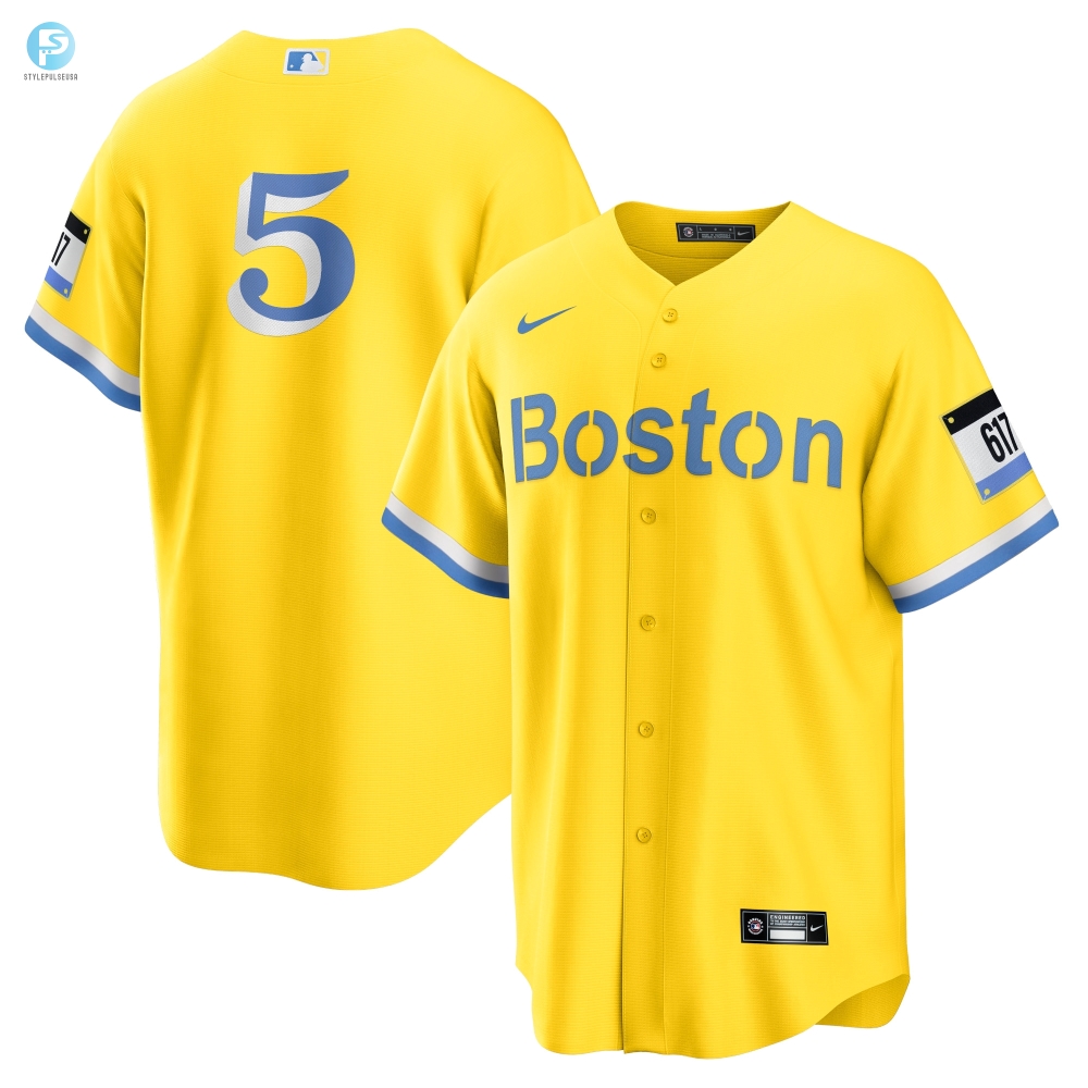 Enrique Hernandez Boston Red Sox 2021 City Connect Replica Player Jersey  Goldlight Blue Mlb 