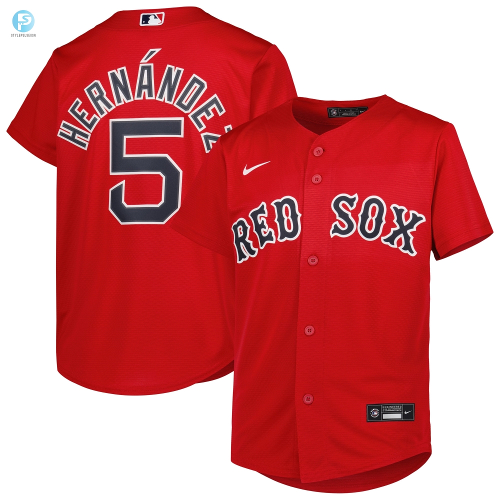 Enrique Hernandez Boston Red Sox Alternate Replica Player Jersey Red Mlb 