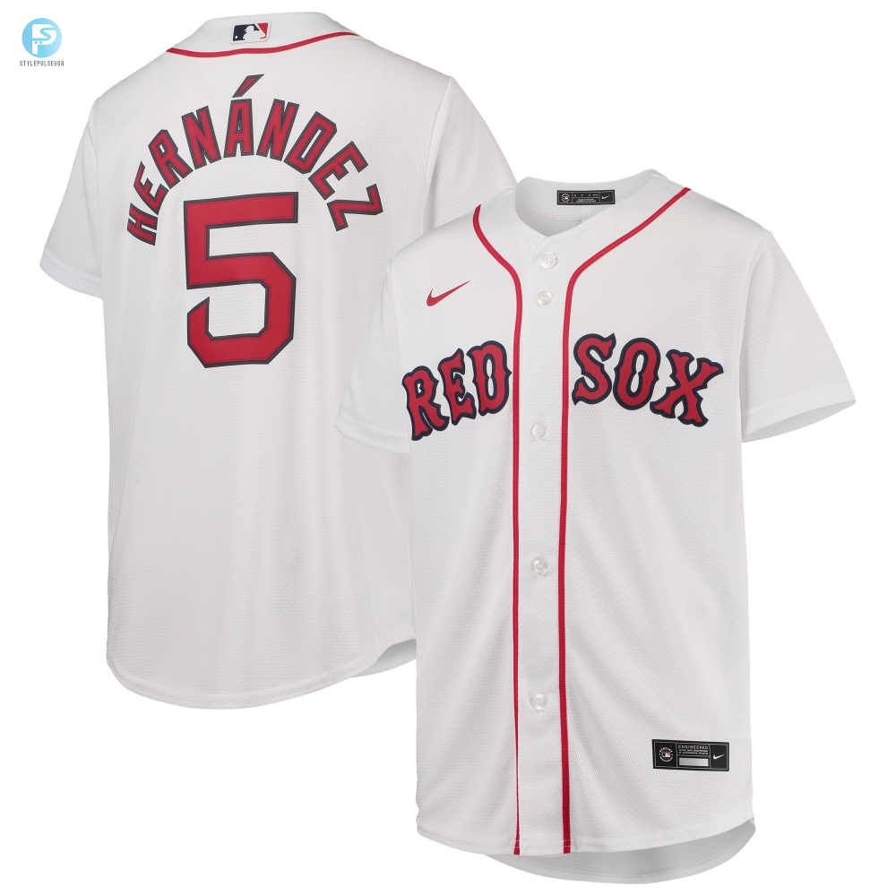 Enrique Hernandez Boston Red Sox Home Replica Player Jersey  White Mlb 