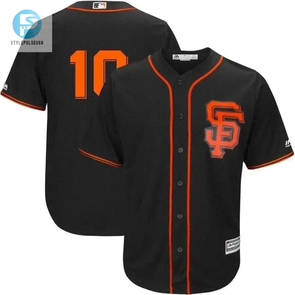 Evan Longoria San Francisco Giants Alternate Official Cool Base Player Jersey  Black 