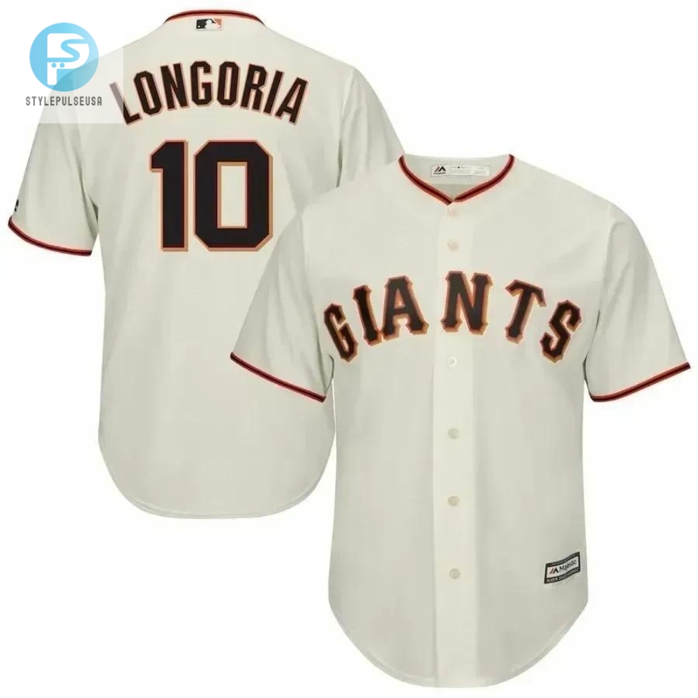 Evan Longoria San Francisco Giants Home Cool Base Player Jersey  Cream 