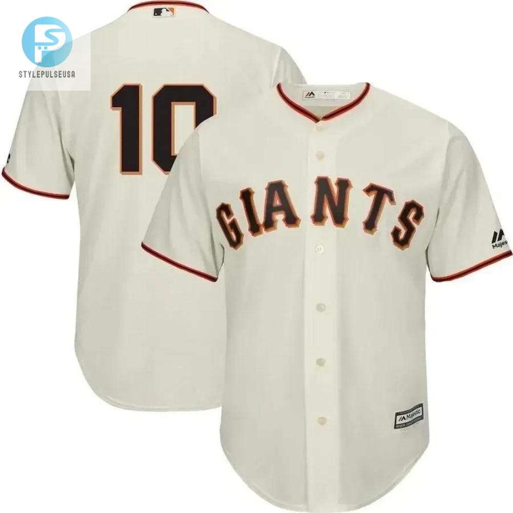 Evan Longoria San Francisco Giants Official Team Cool Base Player Jersey  Cream 