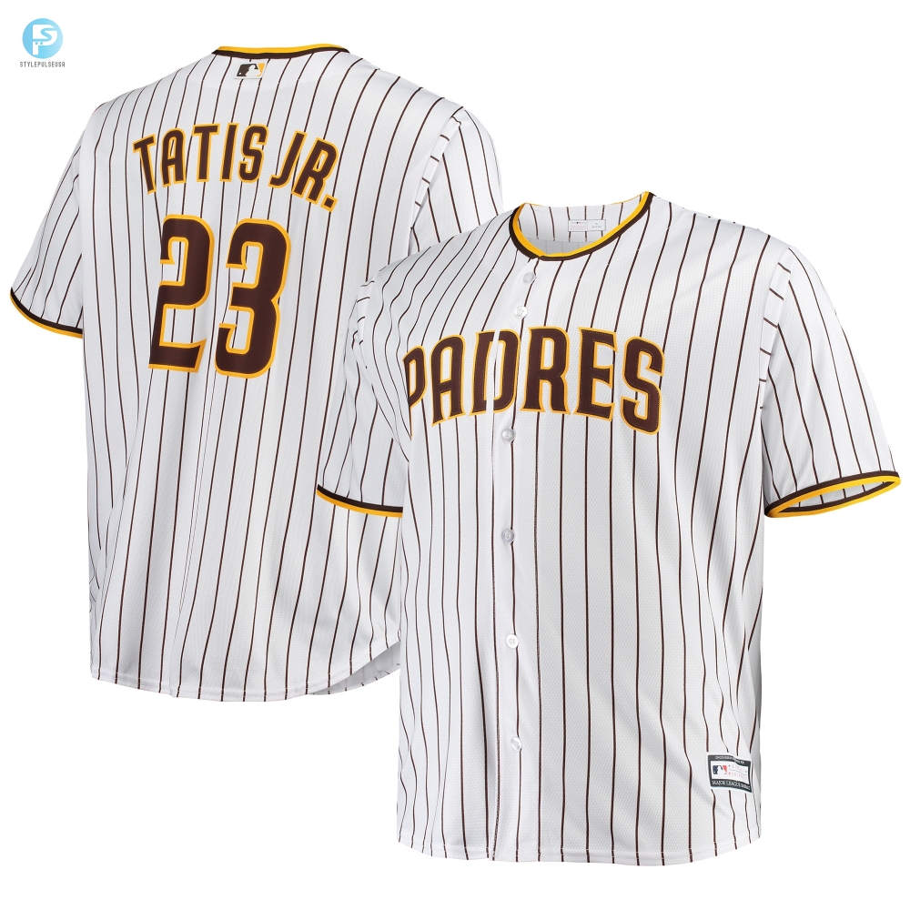 Fernando Tatis Jr San Diego Padres Big And Tall Replica Player Jersey White Mlb 