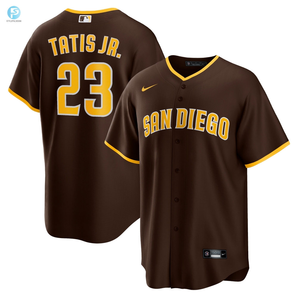 Fernando Tatis Jr. San Diego Padres Alternate Replica Player Jersey Brown Mlb stylepulseusa 1