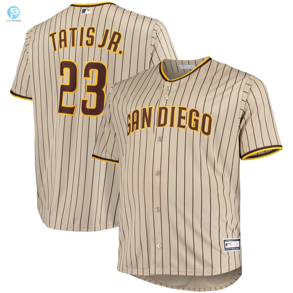 Fernando Tatis Jr. San Diego Padres Big  Tall Replica Player Jersey  Sand Mlb 