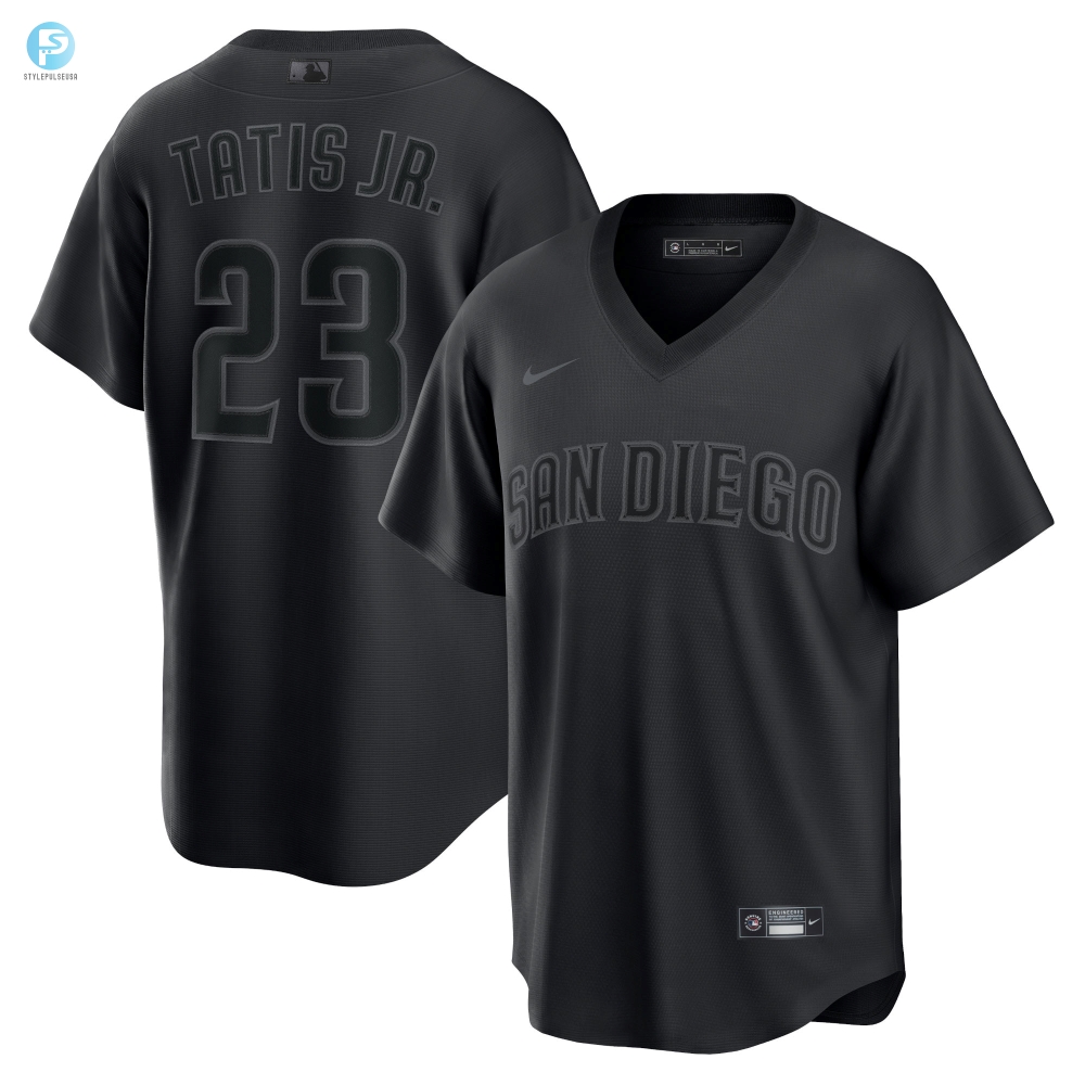 Fernando Tatis Jr. San Diego Padres Pitch Black Fashion Replica Player Jersey  Black Mlb 