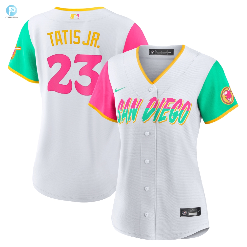 Fernando Tatis Jr. San Diego Padres Womens 2022 City Connect Replica Player Jersey  White Mlb 