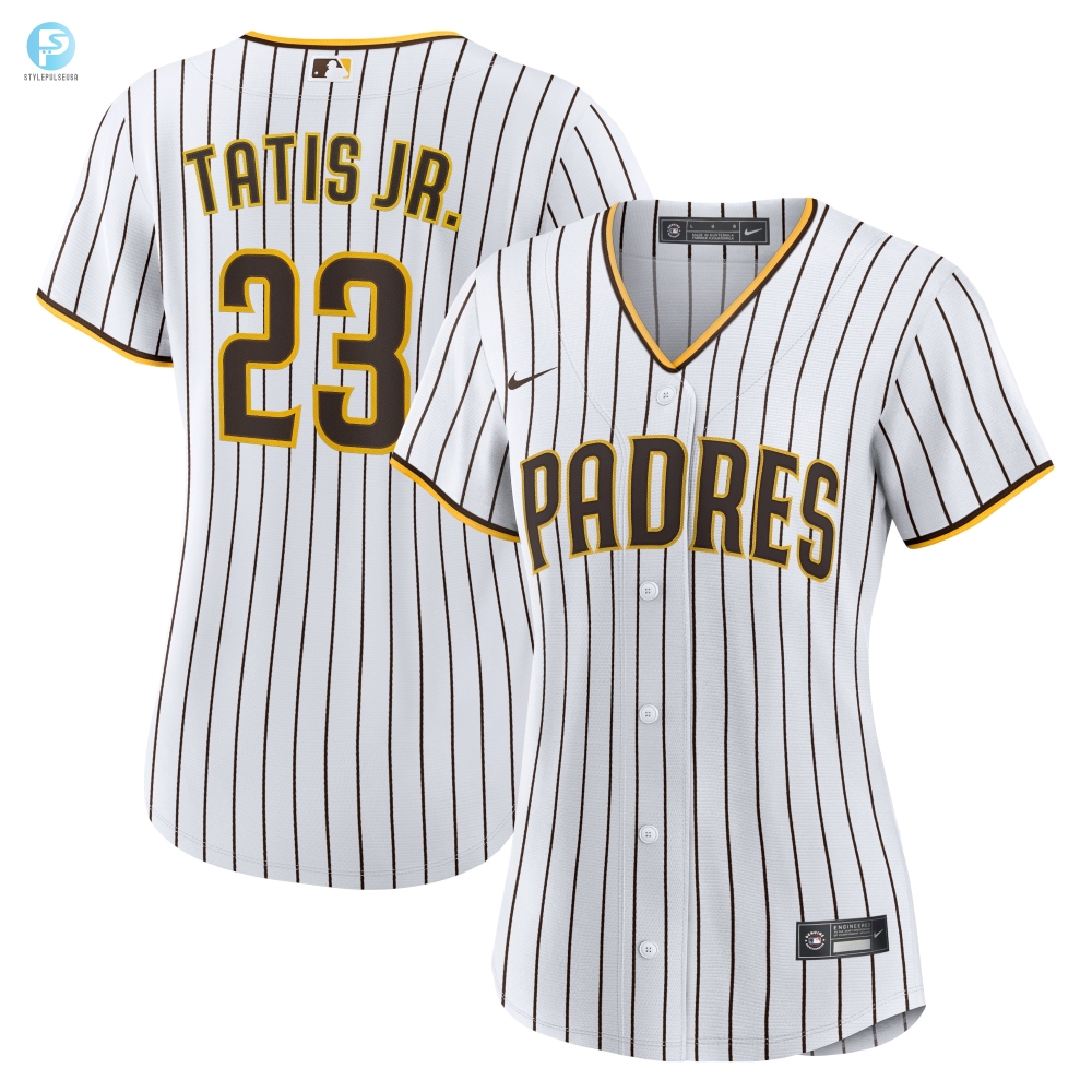 Fernando Tatis Jr. San Diego Padres Womens Home Replica Player Jersey  Whitebrown Mlb 