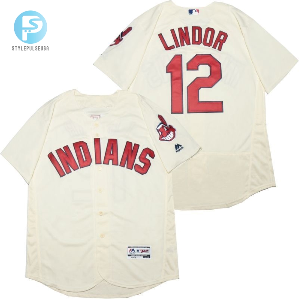 Francisco Lindor 12 2020 Mlb White Jersey A16 