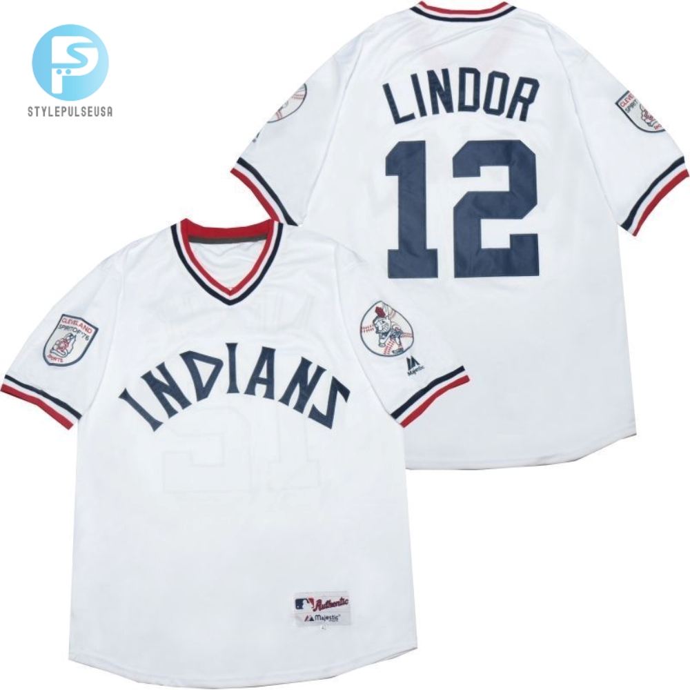 Francisco Lindor 12 2020 Mlb White Jersey A2 