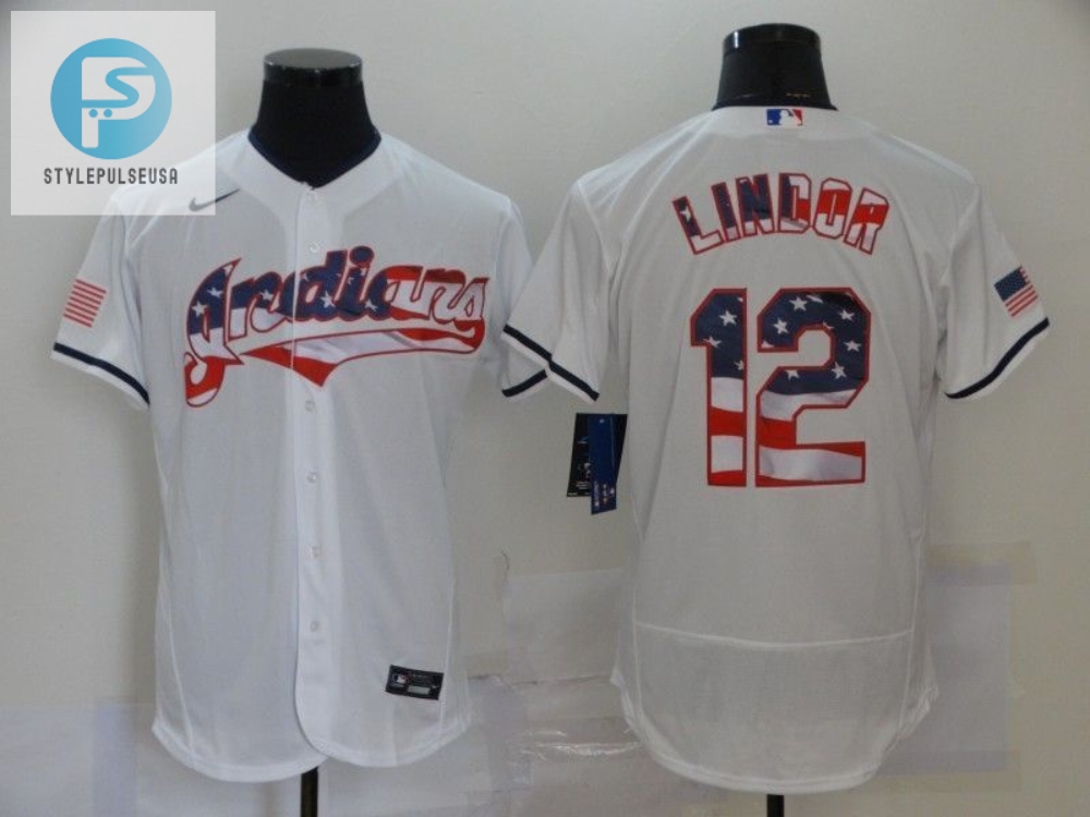 Francisco Lindor 12 2020 Mlb White Jersey A20 