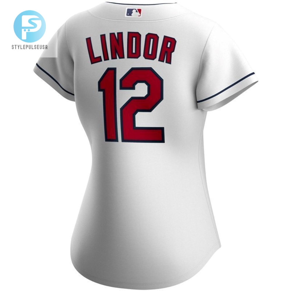 Francisco Lindor 12 2020 Mlb White Womens Jersey 